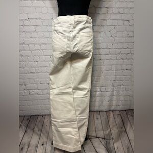 Abercrombie & Fitch Cream Women's Flare Jeans